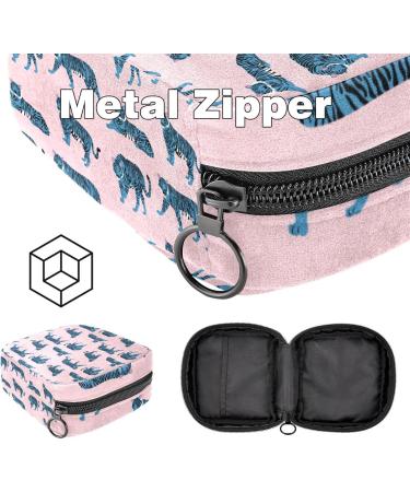 Tiger Pink Women's Binding-Storage Bag | Large Menstrual Cup Cylinder with Zipper & Periodic Insert Pocket | Multi-Colored Tampon Organizer for Girls & Women - Buy Online on GoSupps.com