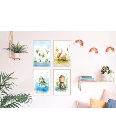 Dreamy Doodles | 4 Poster Set | Sweet Forest Animal Prints for Children's Rooms | High Quality A4 Wall Art | Baby Room Decoration - Buy Online on GoSupps.com