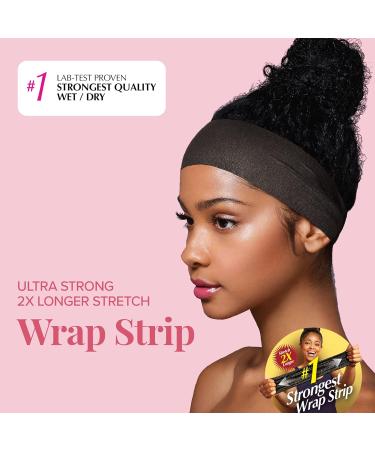Red by Kiss Wrap Strip Ultra Strong 2X Longer Stretch Black-3.5 (6 PACK) - 44 Strips - Buy Online on GoSupps.com
