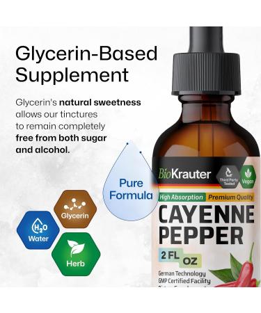 BIO KRAUTER Cayenne Tincture 2 Fl. Oz. & Uric Acid Support 60 Gummies - Buy Online on GoSupps.com