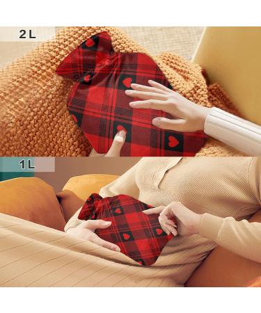 Buy Heart Buffalo Heat Bottle for Valentine's Day | 1L Hot Water Bottle for Pain Relief | Ideal Gift for Women Girls & Children - Buy Online on GoSupps.com
