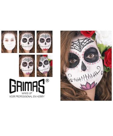 Grimas Water-Make-up 15ml - White 001 | Professional Quick-Drying Face & Body Color for Carnival & Halloween - Gentle on Skin - Buy Online on GoSupps.com
