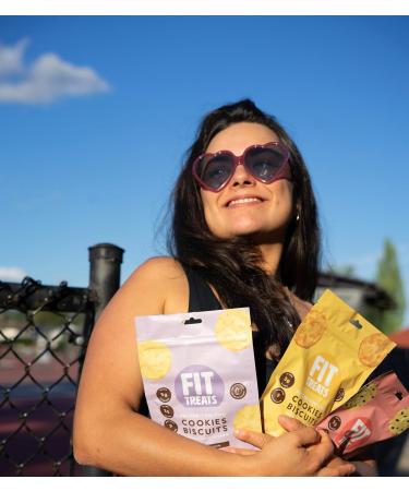 Fit Treats Lemon Zest Better-For-You Healthy Cookies Gluten-Free Nut-Free Vegan 125g - Buy Online on GoSupps.com