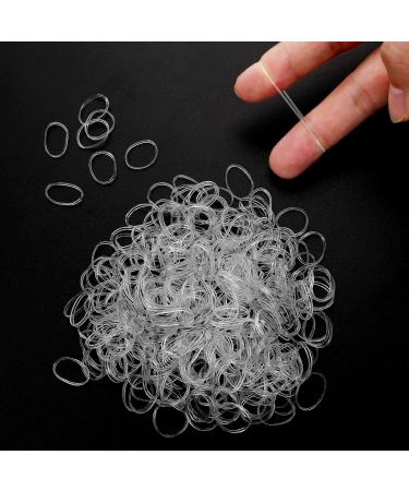 Molain Mini Hair Rubber Bands - Transparent Elastic Ponytail Holders for Toddlers Girls & Women - 1000 Pieces for Braid & Wedding Hairstyles - Buy Online on GoSupps.com
