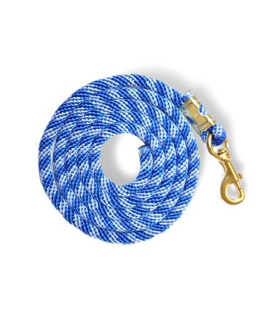 Lead rope for horse - tie rope in various stylish designs lead rope tie rope for pony donkey goat (1x blue-light blue) - Buy Online on GoSupps.com