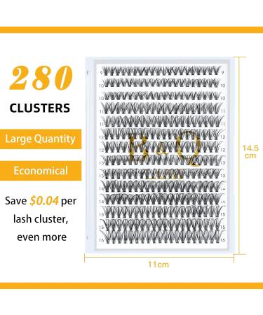 Lash Clusters 30D-0.07C-280PCS Mix - DIY Eyelash Extensions at Home - Buy Online on GoSupps.com