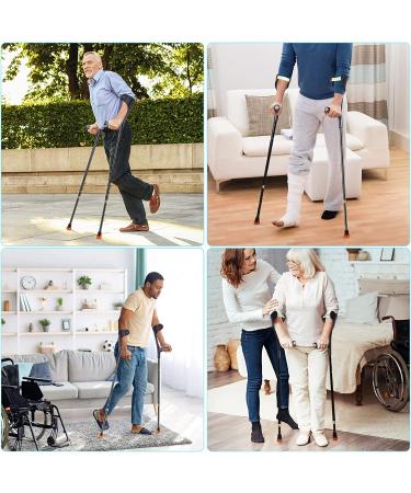 Antdvao Folding Forearm Crutches Pair - Lightweight & Adjustable with Rubber Handles - Non-Slip & Comfortable Grip - Heavy Duty Support (Red) - Buy Online on GoSupps.com