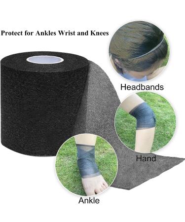ADMITRY Pre Wrap Tape Athletic 3 Rolls Black Prewrap - Ideal for Hair Foam Underwrap & Sports Wrap - Buy Online on GoSupps.com