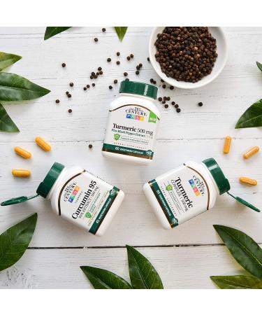 21st Century Curcumin 95 - 500mg - 45 Vegetarian Capsules for Health & Wellness - Buy Online on GoSupps.com