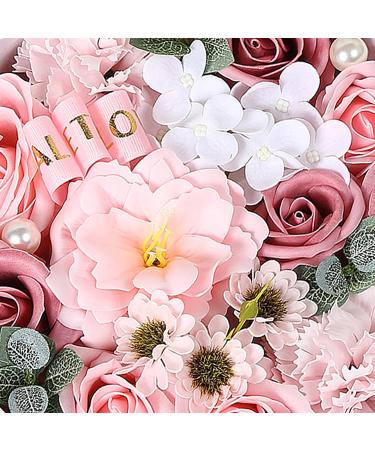 Rose Flower Shaped Bath Soap Gift Box for Women - Floral Scented Soap Petals for Mother's Day, Birthday, Valentine's Day, Christmas - Plant Essential Oil Soap Bouquet - Buy Online on GoSupps.com