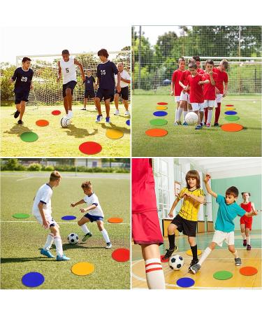 TuXHui Spot Markers 9 & 10 - Non Slip Rubber Agility Cones for Sports Training - 15pcs, 5 Colors - Buy Online on GoSupps.com