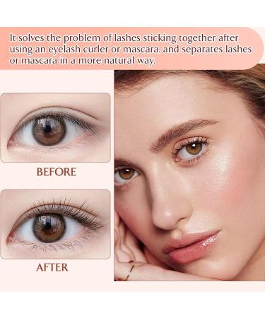 Lash Detangler Tool - Eyelash Separator Curved Design Mascara Comb for Defined Lashes | Seamless Precision Lash Makeup Tool Eye Lash Separator Brush for Women and Teens Perfect Eye Makeup Accessory - Buy Online on GoSupps.com