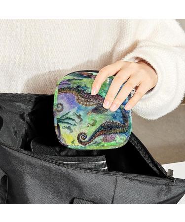 Underwater World Period Bag - Color1231 | Sanitary Napkin Storage & Travel Makeup Pouch - Buy Online on GoSupps.com