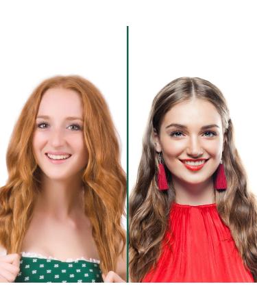 TUPARKA 30 Pack Magic Hair Curlers Spiral Curls Styling Rollers Kit - No Heat Curler for Extra Long Hair up to 22 Inch | Yellow & Pink - Buy Online on GoSupps.com