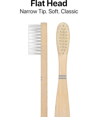 Sea Turtle Kids Bamboo Toothbrushes 4 Pack - Soft Plant-Based Bristles - Buy Online on GoSupps.com