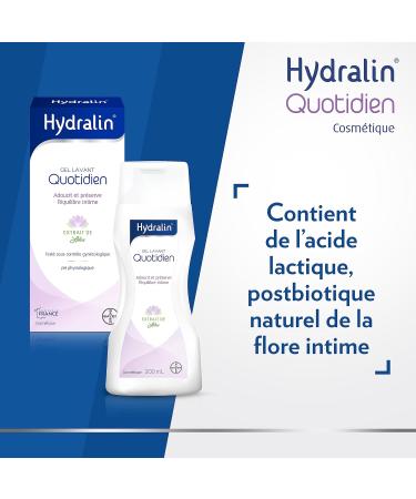 Hydralin Quotidien Daily intimate cleansing gel - Cosmetic - Softens and preserves intimate balance - Lotus extract - Tes - Buy Online on GoSupps.com