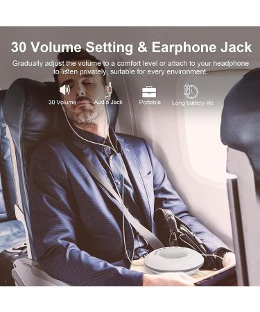 White Noise Machine Portable Sound Machines 28 Soothing Sounds Sleep Noise Maker Ideal Gifts for Kids Adult Bedside Travel Nursery Camping - Buy Online on GoSupps.com