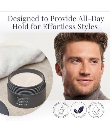 MONAT Matte Styling Clay for Men | Water & Clay Hair Paste for Thicker Hair | Net Wt. 45 ml / 1.52 fl. oz. - International Shipping Available - Buy Online on GoSupps.com