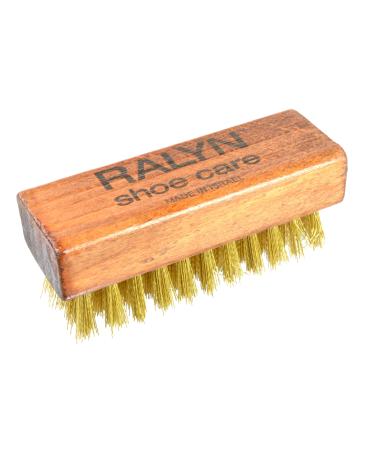 Ralyn Suede Shoe Brush - Brass Bristle Brush - 3 Suede Brush for Shoes, 1 Piece Suede Nubuck Brush Cleans & Restores Suede Leather, Shoes & Boots