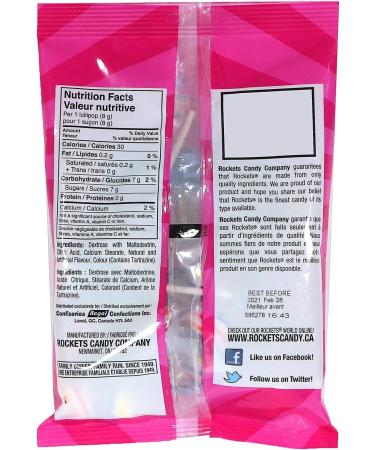 Rockets Double Lollies Lollipops - Total 60 Count 480g - Buy Online on GoSupps.com