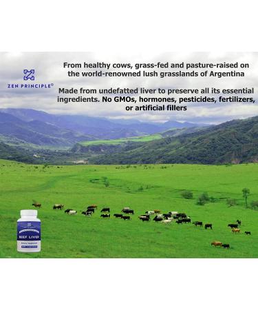 2 Pack Grass-Fed Beef Liver Supplement - 360 Capsules (180 Capsule per Bottle) - Natural Energy from Iron, Protein, Vitamins - No Hormones or GMO - Buy Online on GoSupps.com