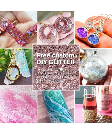 Cycyglow Chunky Glitter Rose Gold Sequins  Chunky Flakes & Fine Glitter Powder Mix  3.5oz(100g) Craft Glitter for Tumblers  Resin  Nail Sequins Iridescent   Body  Face  Hair  Festival Decor - Buy Online on GoSupps.com