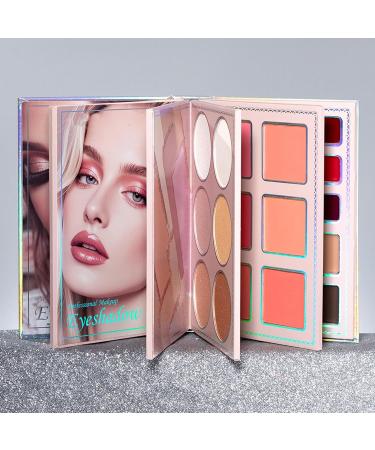 Palette de maquillage tendance style livre | Palette de maquillage | Palette de contour du visage Pour tudiants voyageurs d butants artistes mariages v nements sp ciaux rendez-vous galants - Buy Online on GoSupps.com