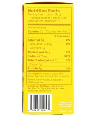 Savory Choice Liquid Beef Broth Concentrate 5.1oz - Pack of 4 | Premium Quality - Buy Online on GoSupps.com