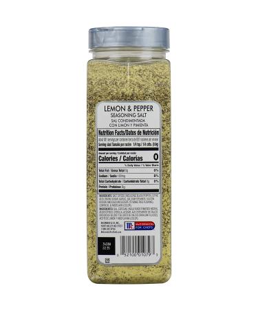 McCormick Culinary Lemon & Pepper Seasoning Salt 28 oz - Versatile Seasoning for Seafood, Poultry, and Veggies - 1.75 lb Container - Buy Online on GoSupps.com