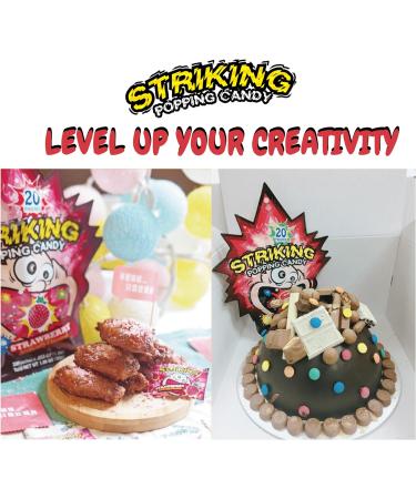 Striking Popping Candy Green Apple Flavour 15g (Pack of 2) - Buy Online on GoSupps.com