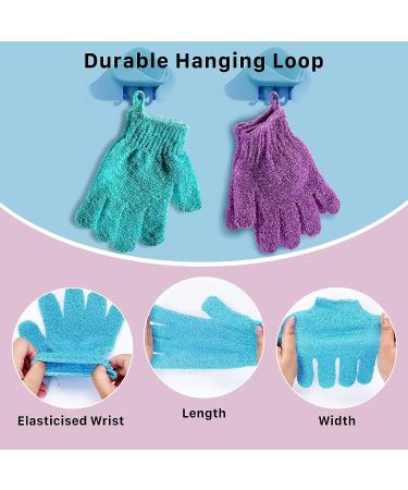 24 Pcs Double Sided Exfoliating Bath Gloves | Body Scrub Gloves for Beauty Spa Shower | 12 Colors - Buy Online on GoSupps.com