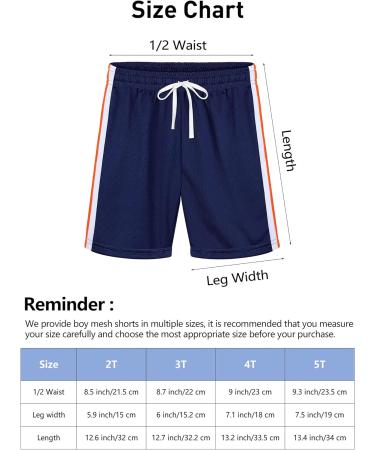 Resinta 6 Pack Toddler Boy's Mesh Shorts - Quick Dry Performance Athletic Shorts - Buy Online on GoSupps.com