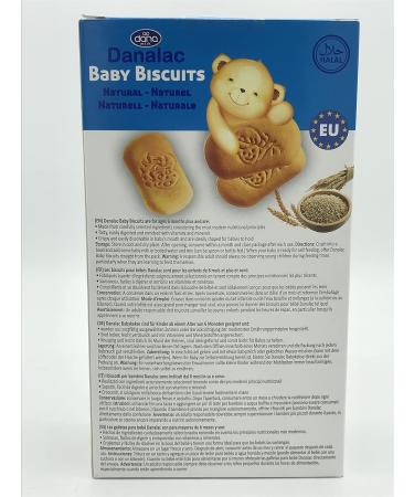 Danalac Baby Cookies - Natural 120g Snacks for 6+ Months - Calcium Iron & Vitamins (Pack of 2) - Healthy Treats for Children - Buy Online on GoSupps.com