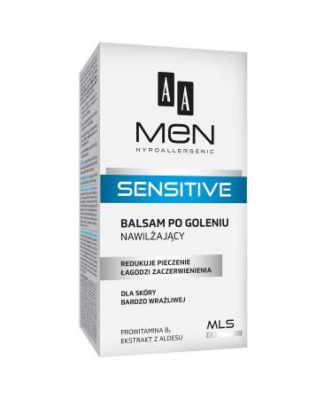AA Men Sensitive After Shave Balm - Moisturizing for Very Sensitive Skin 100ml | International Shipping Available - Buy Online on GoSupps.com