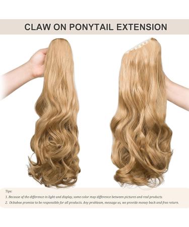 Dcbaboo Ponytail Extension Curly 18inch Claw Clip in Ponytail Hair Extensions Long Wavy Synthetic Pony tails Natural Wave One Piece Hairpiece Fake Ponytail for Women Dark Blonde 18 inch 140g Dark Blonde - Buy Online on GoSupps.com