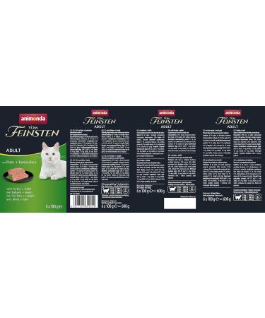 Animonda Adult Cat Food - Premium Wet Food with Turkey & Rabbit 6 x 100g Pack | International Shipping - Buy Online on GoSupps.com
