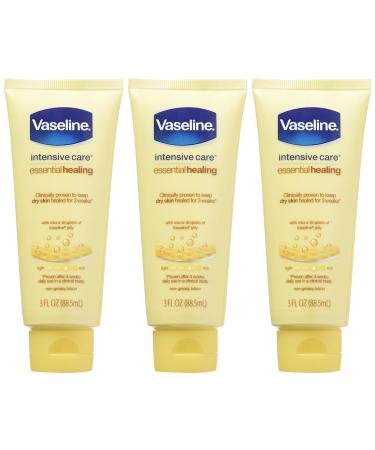 Vaseline Intensive Care Essential Healing Lotion 3 oz - Pack of 3 - Buy Online on GoSupps.com