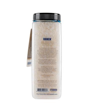 SaltWorks Bokek Dead Sea Bath Salt 32oz Jar - Unscented Natural Minerals for Relaxation and Rejuvenation - Buy Online on GoSupps.com