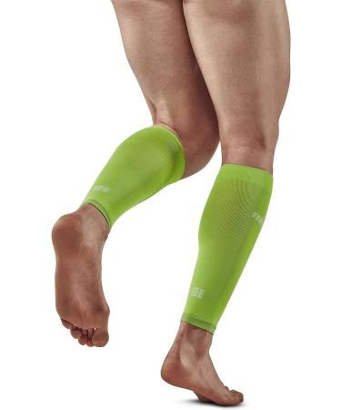CEP Ultralight Compression Calf Sleeves for Men - Flash Green/Black | Calf Sleeves with Compression - Lightweight and Supportive - Buy Online on GoSupps.com