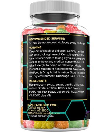 Eclipse Hemp Hemp Gummies Advanced Relaxing Gummy with Hemp Oil - 90 Gummy - Pack Of 2 - Buy Online on GoSupps.com