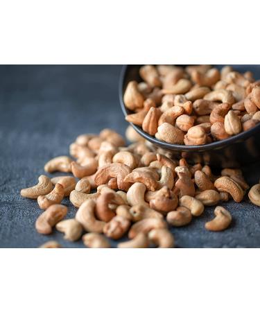 Organic Dry Roasted Whole Cashews with Himalayan Salt 2 lbs - Vegan, Non-GMO, Kosher, High Protein Snack - Buy Online on GoSupps.com