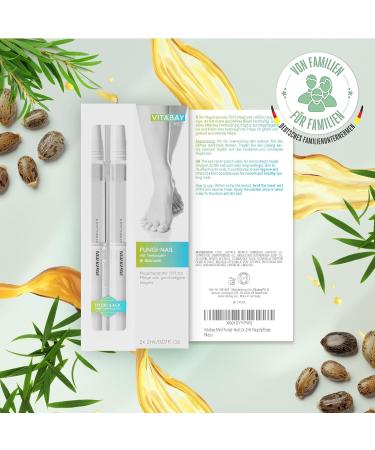 VITABAY Nagenrararurute - Teabum Off Nail Care Pen | Nail Hardener & Repair Serum with Tea Tree & Castor Oil - 2 Set for Stronger Healthier Nails - Buy Online on GoSupps.com