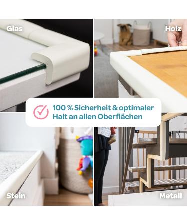 Diaper Striker Edge Protection for Babies - 6m Edge Guard with 8 Pre-Glued Corners & 13m Strong Tape - Universal Fit for All Surfaces (White) - Buy Online on GoSupps.com
