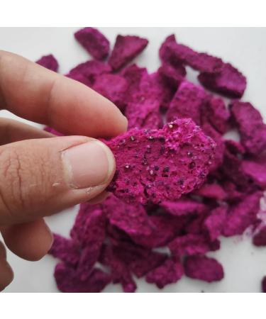  ZINGY ZOO ZingyZoo Freeze-Dried Red Dragon Fruit Pieces 50g Pack of Natural Unsweetened Raw Red Pitaya for - Buy Online on GoSupps.com