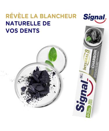 Signal Nature Elements Charcoal Toothpaste Whitening and Detox 75ml Tube (Pack of 4x75ml) - Buy Online on GoSupps.com