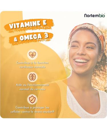 Nortembio Omega 3 (DHA) and Vitamin E. Food Supplement. 110 Tablets. Contributes to the Normal Functioning of the Heart and Brain. Promotes the Maintenance of Vision. Immune Booster. - Buy Online on GoSupps.com