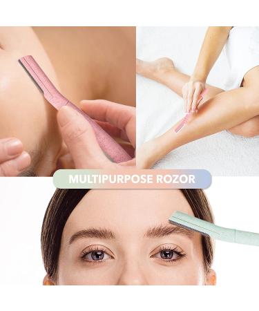 TADA Natural Beauty Biodegradable Dermaplaning Tool 12pk - Eco-Friendly Face & Eyebrow Razors Exfoliating Shaver (Pink - Buy Online on GoSupps.com