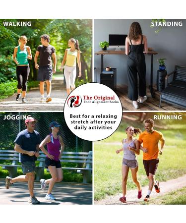 Foot Alignment Socks with Toe Separators | My Happy Feet | Unisex | Solid Red | Size L - Buy Online on GoSupps.com