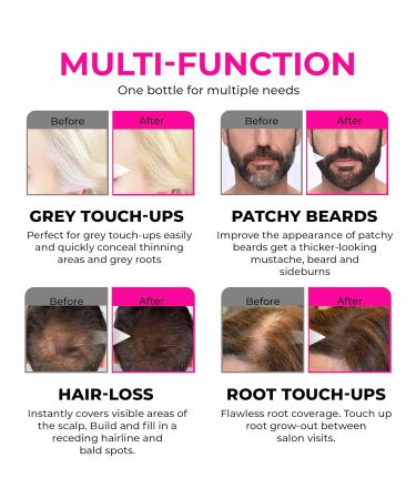 VELO Hairline Powder | Conceal Thinning Hair & Gray Roots | Stain-Proof Fibers for Men & Women - Dark Brown - Buy Online on GoSupps.com