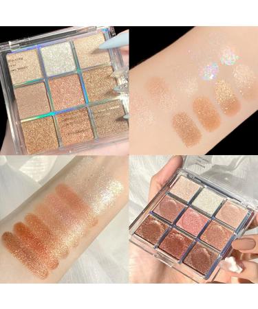 Glitter Eyeshadow Palette for Women - Shimmer Makeup, Waterproof & Long-Lasting - Highly Pigmented Shades - Travel Size - Gift Idea (Glitter Snow) - Buy Online on GoSupps.com